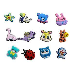 Shoes Charms lot of 12 Colorful Animals for Clogs Shoes NEW Dino, Bear,‎ Bee